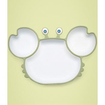 Non-Slip Cartoon Crab Baby Plate