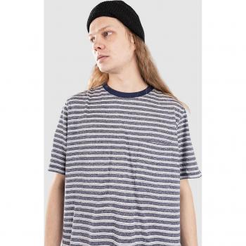 Akkikki Sky‑Captain T-Shirt mit Leinen‑Rückenstreifen