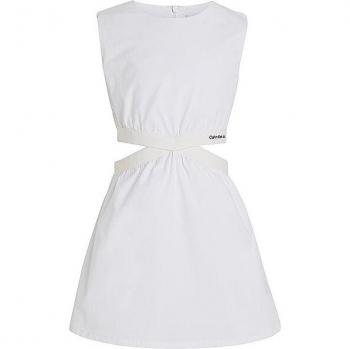 Calvin Klein Jeans Vestito Estivo Bambina Bianco
