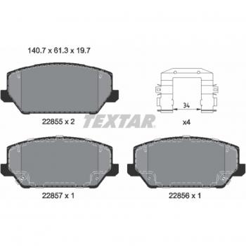 Textar 2285501 pastiglie freno anteriore