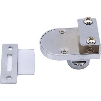 Non-Drill Glass Display Case Locks in Zinc Alloy, Suitable for Single/Dual Doors