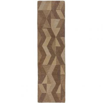 Geometrischer Wollteppich Asher – Wohnzimmer‑/Schlafzimmer‑Trend