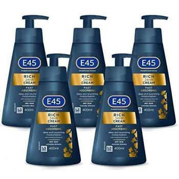 E45 Rich 24 Hours Moisturising Lotion 400 ml, Total 2 Litre, Pack of 5