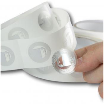 0 NTAG213 NFC Tags, Clear Stickers, Genuine NXP Chip, 144 Bytes