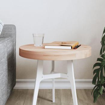 Round Solid Beech Table Top Ø40 cm