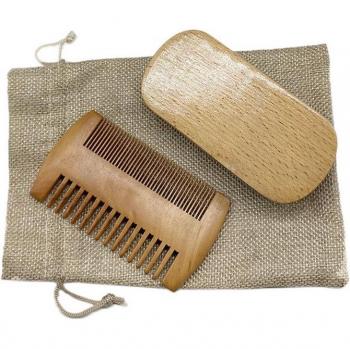 Kit d'entretien et stylisation de moustache avec accessoires en poils de sanglier