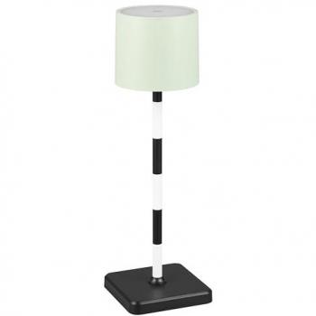 Lámpara de mesa recargable LED Fernandez, verde, IP54, CCT, atenuable
