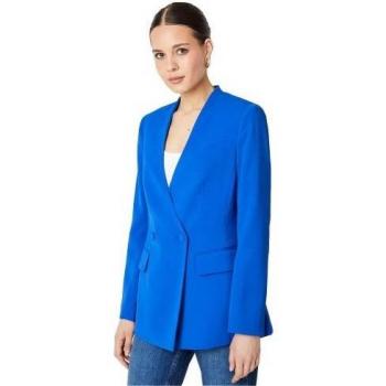 Blazer senza colletto blu da donna Dorothy Perkins