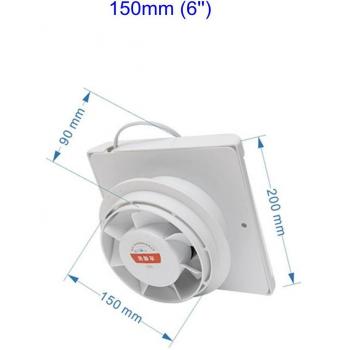 6 inch Silent Wall Exhaust Fan for Bathroom and Kitchen 220V