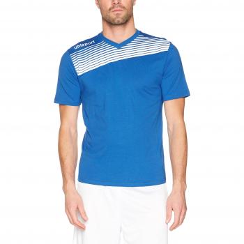 Trainingstshirt Herren L – Liga 2, uhlsport Azurblau/Weiß