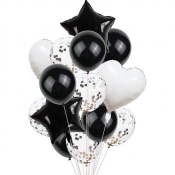 Fournitures de fête Ballon Hélium StarHeart 14pcs