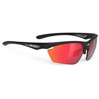 Occhiali da Sole Rudy Project Stratofly SP 23 Nero Matté con Lenti Multilaser Rosse Uomo