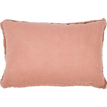 Coussin extérieur en lin cuivre 40x60 cm