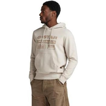 Felpa Con Cappuccio G-Star Distressed Whitebait XS