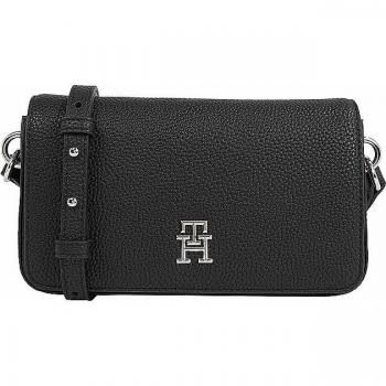 Bolso bandolera casual Tommy Hilfiger negro para mujer