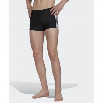 Bañador adidas Classic 3S negro mate blanco