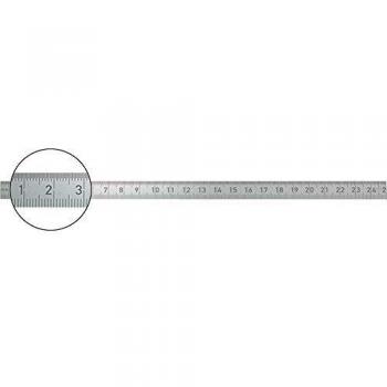 Ocelové pravítko s pružným rámem 250 × 13 mm – nerez