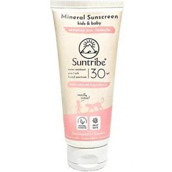 Crema Solare Minerale Suntribe per Bambini, SPF 30, 100 ml
