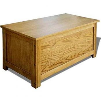 VidaXL Cassapanca in Legno Massello di Quercia 90x45x45 cm