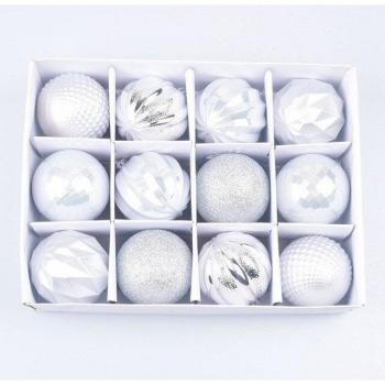 Tinsel Touch 12‑Ball Festive Baubles – 9 Color Holiday Set