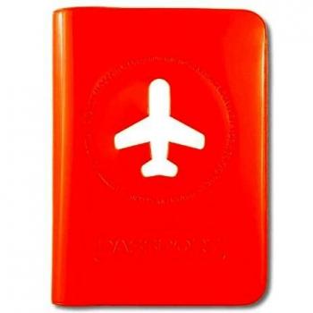 Passschutz Happy Flight orange 10,3 x 13,7 x 0,5 cm