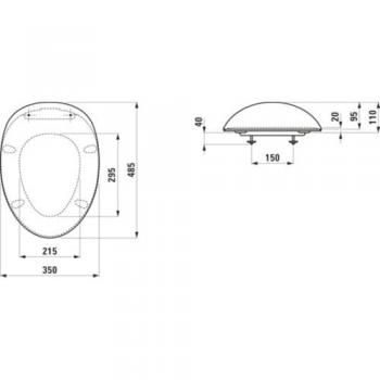 Laufen Alessi One Sedile WC con Coperchio Rimovibile