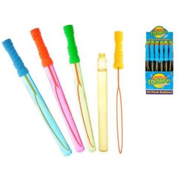 Bublifuk trubice 120ml, 37cm, mix 4 barev, balení po 24 kusech