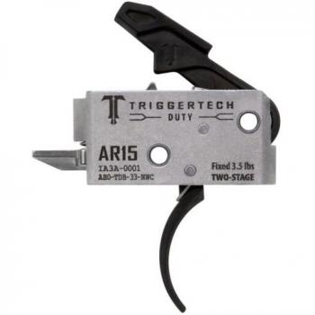 TriggerTech AR-15 Duty Trigger – Two Stage, Curved, 3.5lb, Black