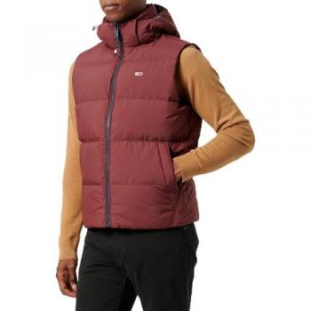 Tommy Jeans Weste Essential DM0DM20465 Rot Regular Fit M Herren