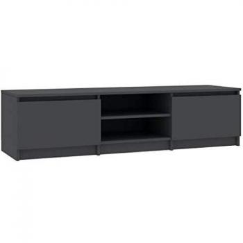 VidaXL Tavolino TV grigio 140 x 40 x 35,5 cm in MDF