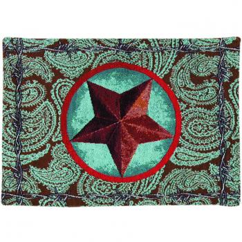 Western Star Manual Red Wooden Placemats 12.5 by 18