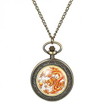 Reloj Colgante Dragón Infantil Bronce