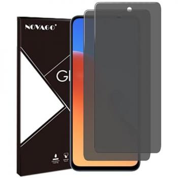 Écran protecteur en verre trempé pour Redmi 12/13 et Poco M6 – Anti‑espion, anti‑choc NOVAGO