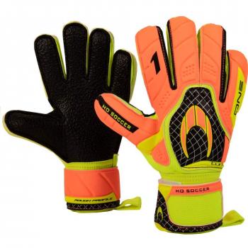 HO Soccer One Flat Turf Torwarthandschuhe, Unisex-Erwachsene, 0510623_10.5, Schwarz/limettengrün