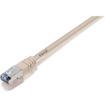 Cable equip rj45 latiguillo f-utp cat.5e 10m beige