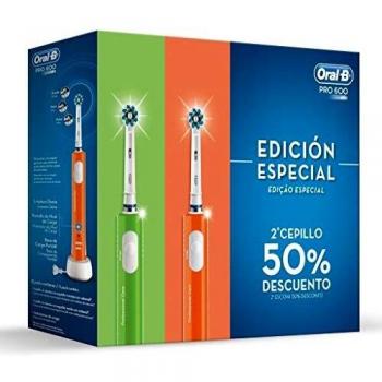 Brosse à Dents Électrique Pro 600 3D, Couleurs Vert-Violet – Rechargeable
