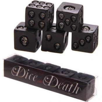 Resin Black Skull Dice