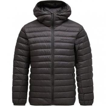 Peak Performance Daunenjacke M – Liner mit Kapuze – Herren – Grau/Schwarz