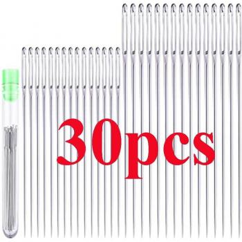 Paquete de ganchillos de coser con agujeros grandes – 25 uds., 5 tallas