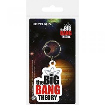Pyramid International RK38217 – „The Big Bang Theory“ Logo‑Gummi-Schlüsselanhänger, 6 cm groß