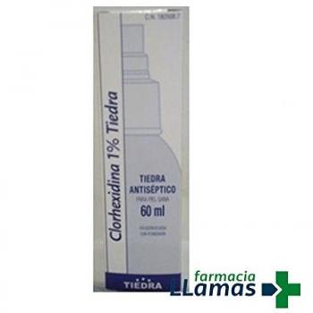 CLORHEXIDINA TIEDRA 1% 1 FRASCO ATOMIZADOR 60 ML