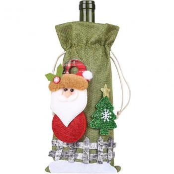 Festive Santa Wine Bottle Cover