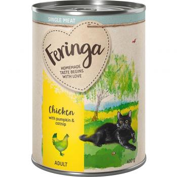 Feringa Single Meat Menù Pollo con Zucca ed Erba Gatta 12 x 410 g