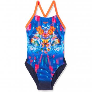 Speedo Dreamscape Fusion Placement Digital Crossback Girls Swimsuit