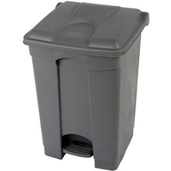 Pedalabfallsammler aus Polyethylen 45 l, grau