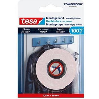 TESA ULTRA STRONG 77746-00000-00 Montageband tesa® Powerbond Weiß (L x B) 1.5 m x 19 mm