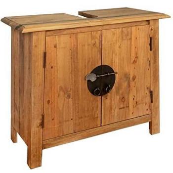 Sonata Bathroom Vanity Cabinet Solid Pinewood 70x32x63 cm