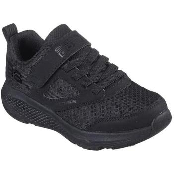 Skechers Boy’s GO RUN Elevate – Rapid‑Run Black Sneaker, Size 10.5 – Textile Blend, Washable