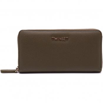 Monedero Twinset Verde Militar con Logo