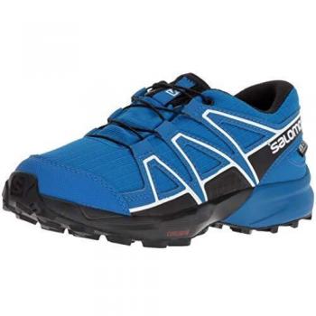 Salomon Youth Trail Running Shoe Speedcross CSWP J, Indigo Bunting/Sky Diver/White, Size 3.5